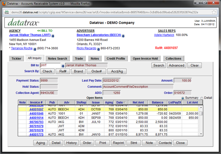 trading account tracker